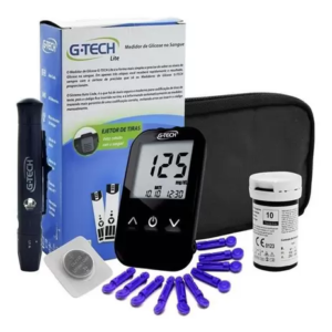 Glicosímetro G-Tech Lite - Kit Completo